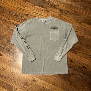 Comfort Colors Slate Long Sleeve Tee with Alaska Graphic